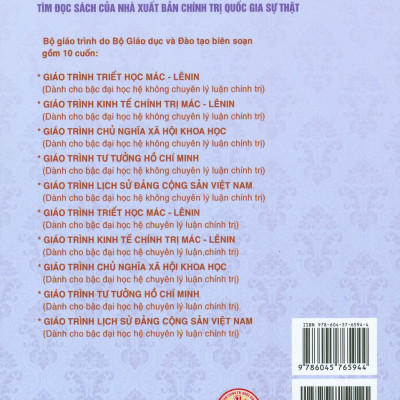 Combo Giáo Trình Triết Học Mác – Lênin + Giáo Trình Tư Tưởng Hồ Chí Minh (Dành Cho Bậc Đại Học Hệ Không Chuyên Lý Luận Chính Trị) - Bộ mới năm 2021