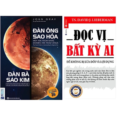 Combo 2Q: Đọc Vị Bất Kỳ Ai - Để Không Bị Lừa Dối Và Lợi Dụng + Đàn Ông Sao Hỏa Đàn Bà Sao Kim  (Nghệ Thuật Giao Tiếp Thành Công)