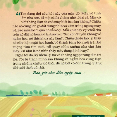 Sách - Bao Giờ Cho Đến Ngày Xưa