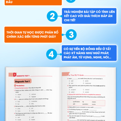 Sách - The True Ielts Guide - Cẩm nang hướng dẫn tự học IELTS chuẩn cho người mới bắt đầu