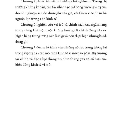 Kinh tế vĩ mô và các cuộc khủng hoảng tài chính. Liên kết với nhau bởi những thông tin thay đổi liên tục - bản in 2025