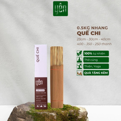 Nhang Quế Chi Sạch 0.5kg Giá Sỉ Loại 23-30-40cm 400-350-250 Thanh Yên 100 % Tự Nhiên Thờ Cúng Thư Giãn