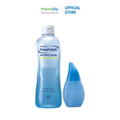 Bộ vệ sinh mũi sạch sâu và kháng khuẩn Rohto NoseWash (400ml)