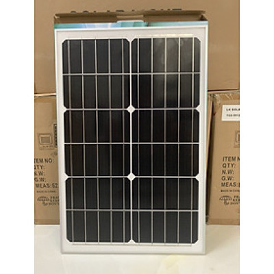 [Tặng dây 5m] Tấm Pin Năng Lượng Mặt Trời Mono 30W, 6V dùng cho Đèn Năng Lượng Mặt Trời