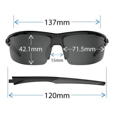 Kính Mát Thể Thao Nam Nữ Tifosi Rivet - Tùy chọn Tròng Enliven Golf, Bộ 3 tròng hoặc tròng tự đổi màu