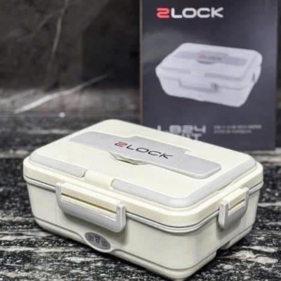 Hộp cơm cắm điện 3 ngăn inox 2LOCK korea Hàng chính hãng