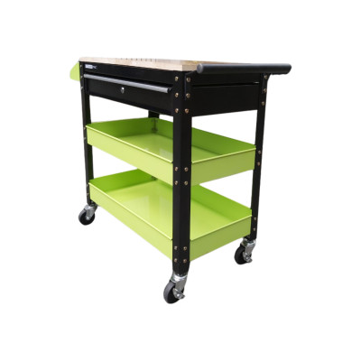 TỦ ĐỒ NGHỀ STRONGER TOOL 1 NGĂN KÉO CÓ MẶT BÀN GỖ DÙNG CHO GAGARE Ô TÔ TIỆM SỬA XE MÁY