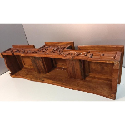 Đế đặt bát nhang 22 - gỗ hương