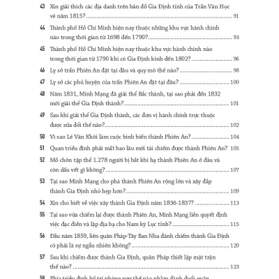 Hỏi và đáp về địa lý Sài Gòn - Gia Định