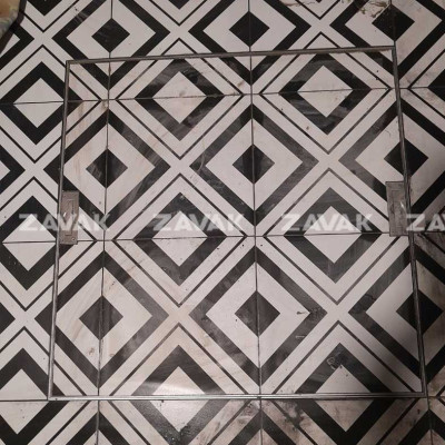 Nắp bể nước ngầm Zavak MHI-80 dùng trong nhà, KT 80x80cm, lát gạch dày 1.2cm, chịu tải xe máy, inox 304