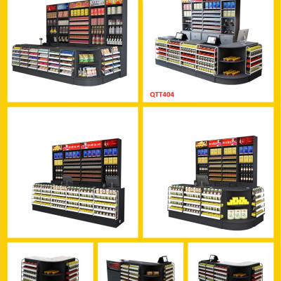 Bàn tính tiền siêu thị , Bàn thu ngân thiết kế tiện lợi QTT404 - Nội thất lắp ráp Viễn Đông Adv