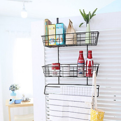 GIÁ ĐA NĂNG 2 TẦNG TREO CỬA (TOWEL RACK 2-TIER BLACK)