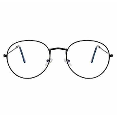Kính Mắt Nam Nữ Thời Trang Mắt Tròn Unisex Kim Loại Gọng Tăm