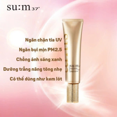 Set Kem chống nắng tinh chất vàng Su:m37 Losec summa Lumiere Sun Protector SPF50+/PA++++