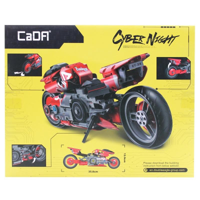 Đồ Chơi Lắp Ráp Xe Mô Tô Cyber CT-3X - CaDA C64001W (451 Mảnh Ghép)