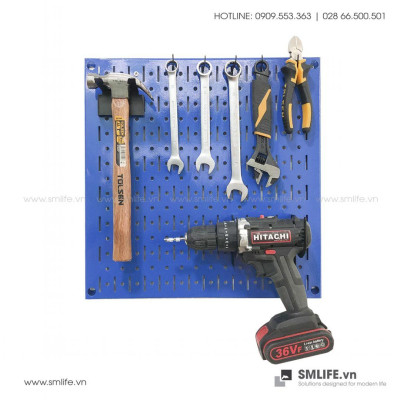 Bảng treo dụng cụ  SMLIFE Pegboard cơ khí SQ – Xanh
