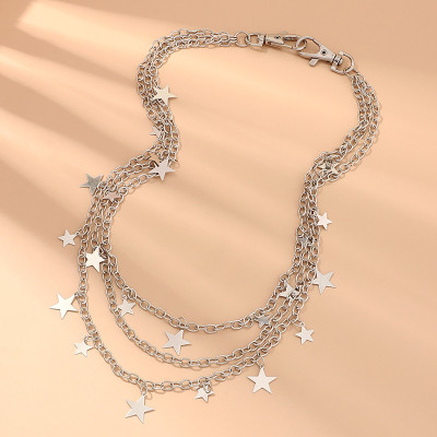 Dây xích đeo thắt lưng 3 lớp ngôi sao