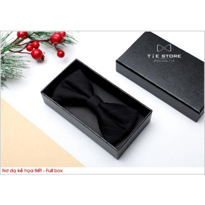 NHIỀU MẪU Nơ Đeo Cổ Nam Chú Rể Chất Dạ Kẻ Cao Cấp, Nơ Nam Đẹp, Nơ MC Ca Sỹ - Full box