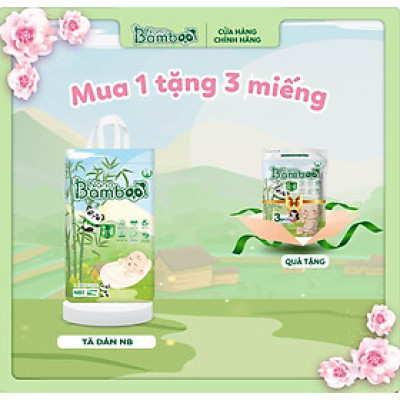 [Chính Hãng][Ảnh thật] Bỉm Dán Sơ Sinh NB1 (dưới 1 tháng) - NANO BAMBOO (56 miếng)