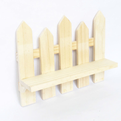 Kệ đa năng Kệ gỗ treo tường trang trí hình hàng rào gỗ thông KT D32xC25cm 