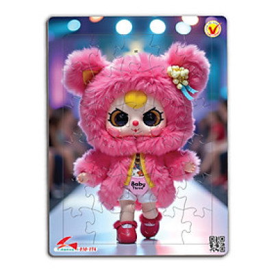 Xếp hình A4 -30 mảnh ghép Tia Sáng: 030-174 -Baby three - Người mẫu tặng tranh tô màu