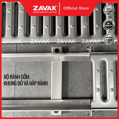 Rãnh Thoát Nước Inox 304 ZAVAK Grating GRT-AX257 inox 304 (modun 1.2m)