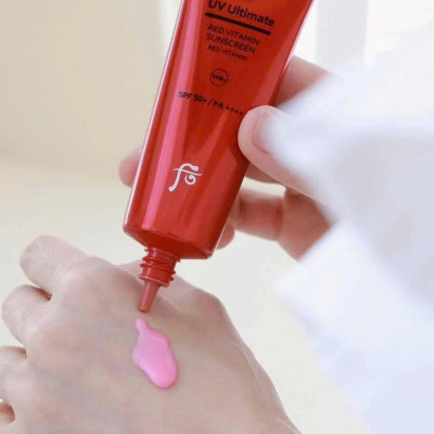 Set Tinh Chất Chống Nắng Chống Lão Hóa Làm Dịu Da The Whoo UV Ultimate Red Vitamin Suncreen SPF 50+/PA++++ 50ml