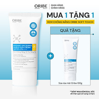 Kem chống nắng Oribe Radiant Derma Shield SPF 50+ PA++++ chống tia UVA/UVB ánh sáng xanh dành cho mọi loại da