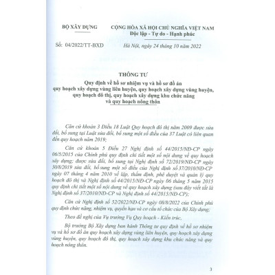 Sách - Văn Bản Quy Định Về Hồ Sơ Nhiệm Vụ Và Hồ Sơ Đồ Án Quy Hoạch Xây Dựng - NXB Xây Dựng