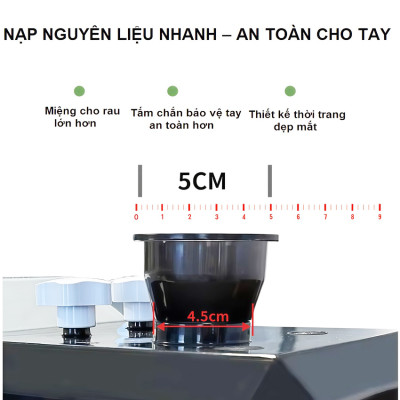 Máy chẻ các loại rau, hành, tỏi, ớt, rau muống,... Dòng chuyên nghiệp. Thương hiệu Mỹ cao cấp Septree XC-988A. HÀNG CHÍNH HÃNG