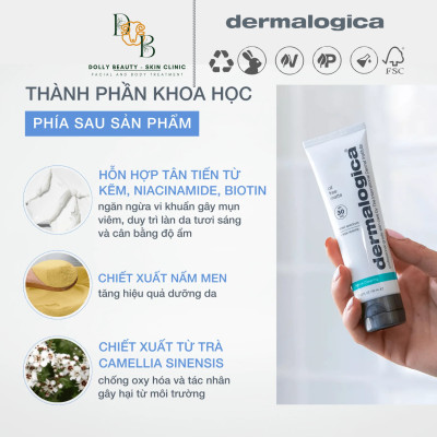 Kem chống nắng dành cho da dầu OIL FREE MATTE SPF30 của Dermalogica - Dolly Beauty