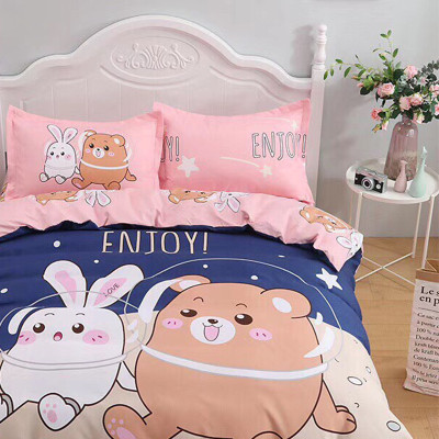 Bộ drap và vỏ chăn cotton Classic Kid VCK2022 ( 4 món )