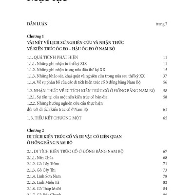Kiến Trúc Trong Văn Hóa Óc Eo - Hậu Óc Eo Ở Nam Bộ (Tái bản)