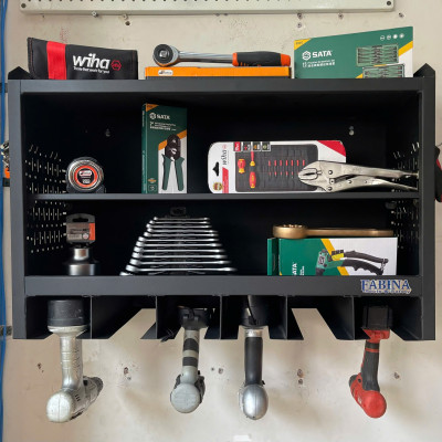 Tủ dụng cụ treo tường màu đen