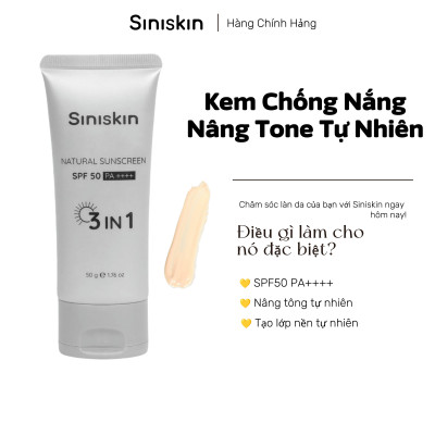 Kem chống nắng tự nhiên Siniskin Natural Sunscreen chất lượng 3in1 50g
