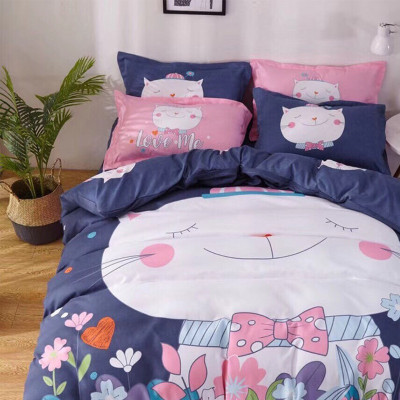 Bộ drap và vỏ chăn cotton Classic Kid VCK2016 ( 4 món )