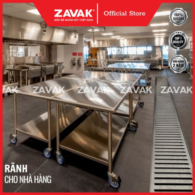 Rãnh Thoát Nước Inox 304 ZAVAK Grating GRT-AX157 inox 304 (modun 1.2m)