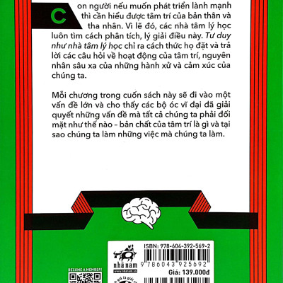 Tư Duy Như Nhà Tâm Lý Học - Nắm Bắt Hoạt Động Của Tâm Trí Con Người