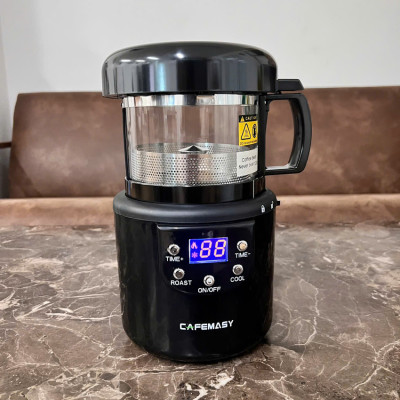 Máy rang hạt cà phê công nghệ gia nhiệt không khí chuyên nghiệp thương hiệu Mỹ cao cấp Cafemasy CCR-305 - Hàng chính hãng
