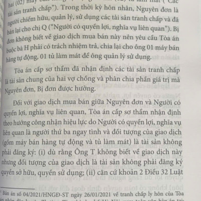 Bảo vệ quyền lợi của người thứ ba ngay tình (sách chuyên khảo)