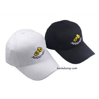 Mũ lưỡi trai trái bơ Auocado nón kết thời trang được may bởi khóa xịn, chất liệu vải cotton cao cấp