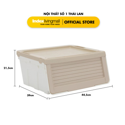 Thùng Lưu Trữ có nắp gập Thùng đa năng OTELLA Màu Be |Index Living Mall - Nội thất Thái Lan|