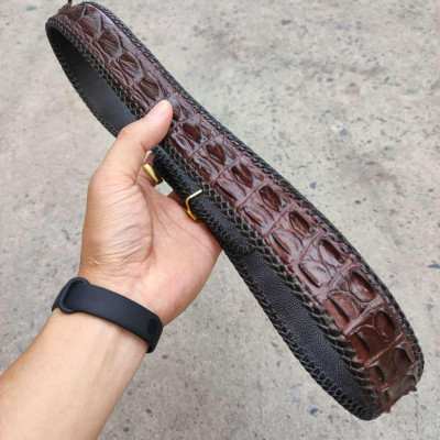 Thắt lưng cá sấu bản LIỀN 4cm H53N