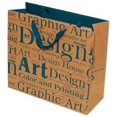 TÚI KRAFT NGANG LỚN KN010 - 30 X 27 X 12 CM - NGẪU NHIÊN