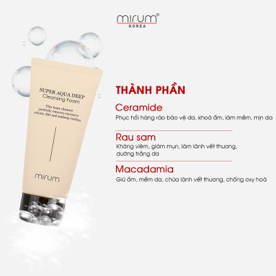 Sữa Rửa Mặt Mirum Tạo Bọt Làm Sạch Và Giữ Ẩm 120ml