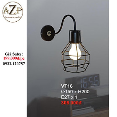 AZP - ĐÈN ỐP VÁCH / ĐÈN TRANG TRÍ / ĐÈN TREO TƯỜNG PHÒNG KHÁCH, PHÒNG NGỦ, NHÀ HÀNG, KHÁCH SẠN AZP-VT16 phong cách đương đại, hàng nhập khẩu AZP