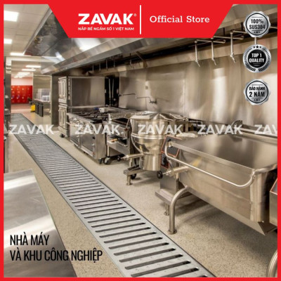 Rãnh Thoát Nước Inox 304 ZAVAK Grating GRT-AX157 inox 304 (modun 1.2m)