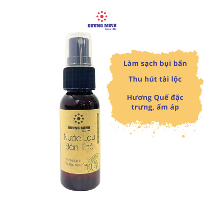 Nước lau bàn thờ Dương Minh thơm sạch trang nghiêm nơi thờ cúng bằng tinh dầu tự nhiên không chứa hương liệu hóa chất