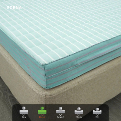 Nệm bông ép Gấp 3  Edena chần gòn , Êm ái -Bảo hành 5 năm.
