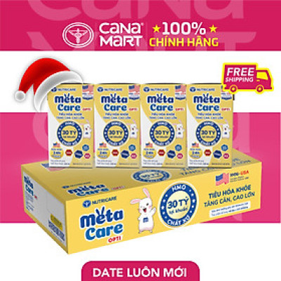 Thùng sữa nước Nutricare Metacare OPTI hỗ trợ hệ tiêu hóa và miễn dich (110ml)